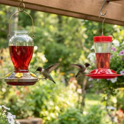 Glass vs Plastic Hummingbird Feeders